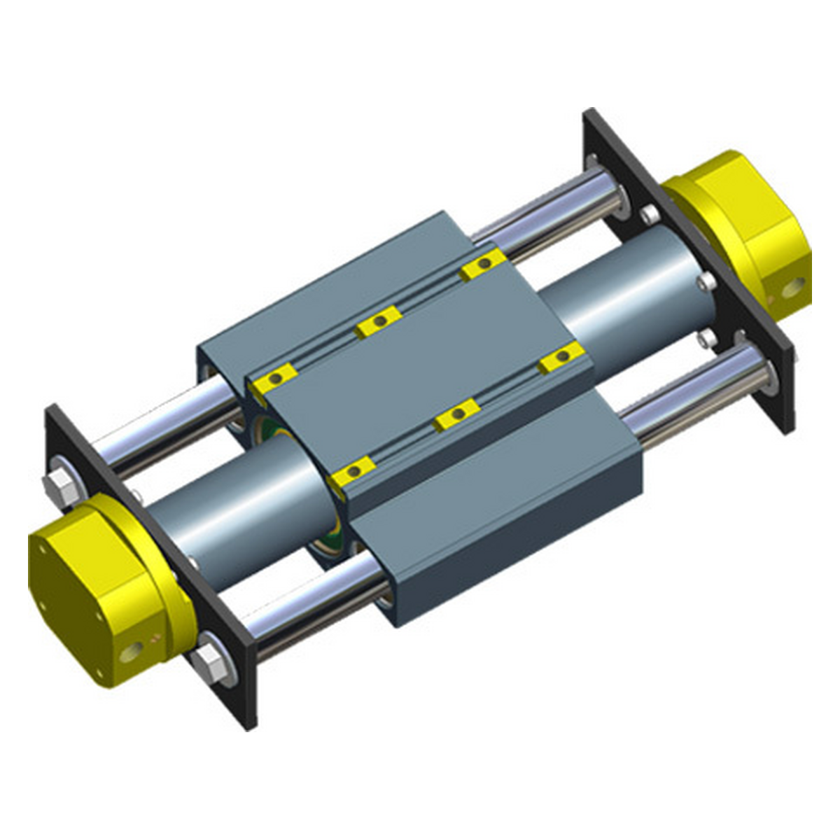 Custom guided magtec pneumatic actuator